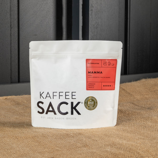 Mamma (Peru) - Kaffeesack. Die Rösterei