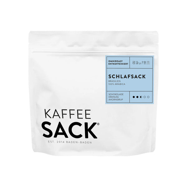 Schlafsack (Entkoffeiniert) Front Render - Kaffeesack. Die Rösterei