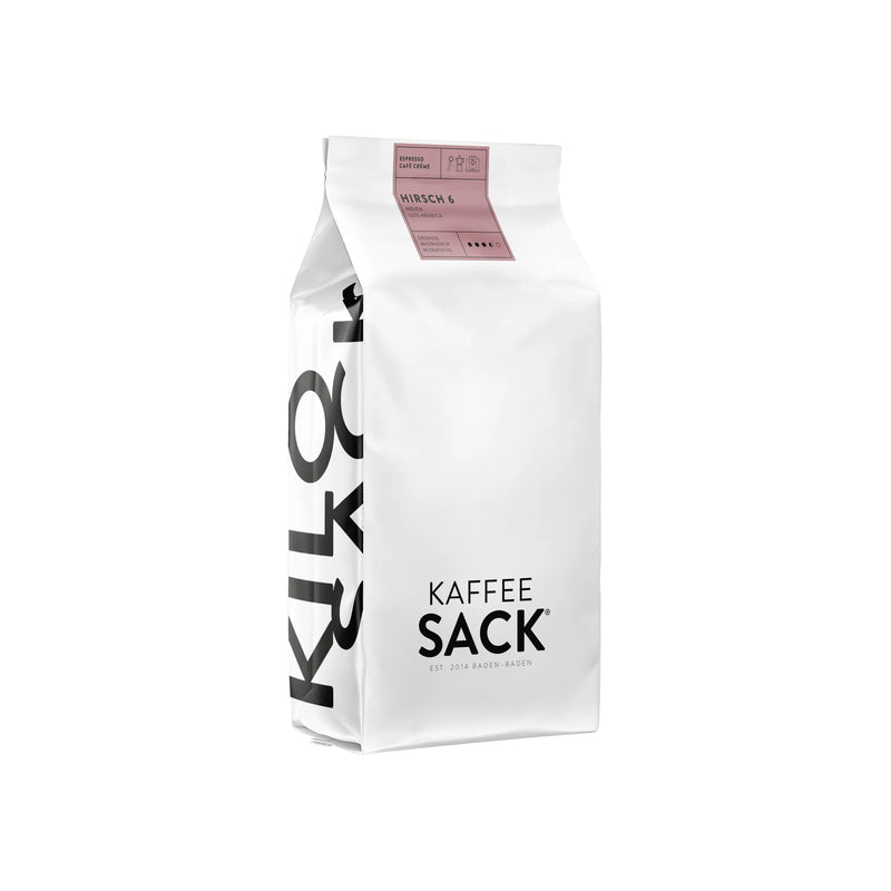 Hirsch 6 (Indien) 1kg Packung - Kaffeesack. Die Rösterei