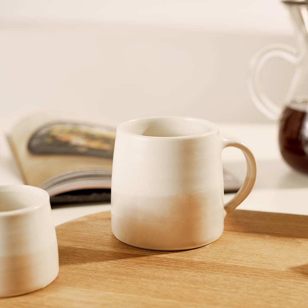 Kaffeetasse KINTO white x pink beige - Kaffeesack. Die Rösterei