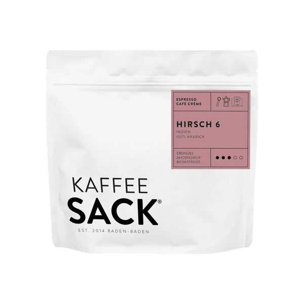 Hirsch 6 (Indien) Front Render - Kaffeesack. Die Rösterei