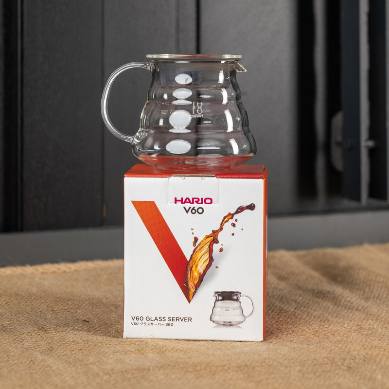 Hario Glaskännchen - Kaffeesack. Die Rösterei