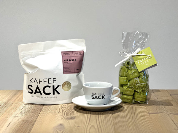 Kleine Kaffeeauszeit - Kaffeesack. Die Rösterei